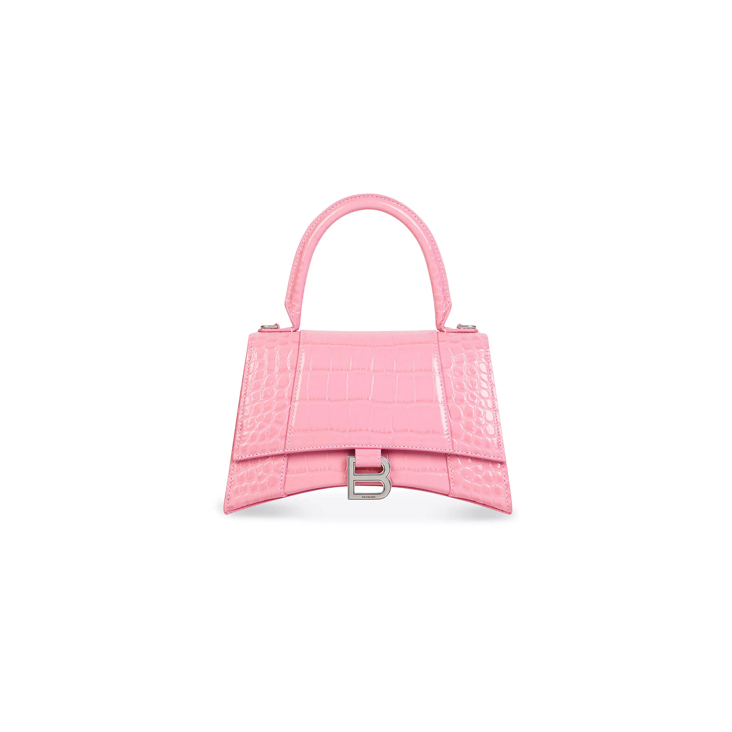 Ba1en*iaga women''s hourglass handbag small in rose pink 5935461lr6y5812 (22.9*15*9.9cm)